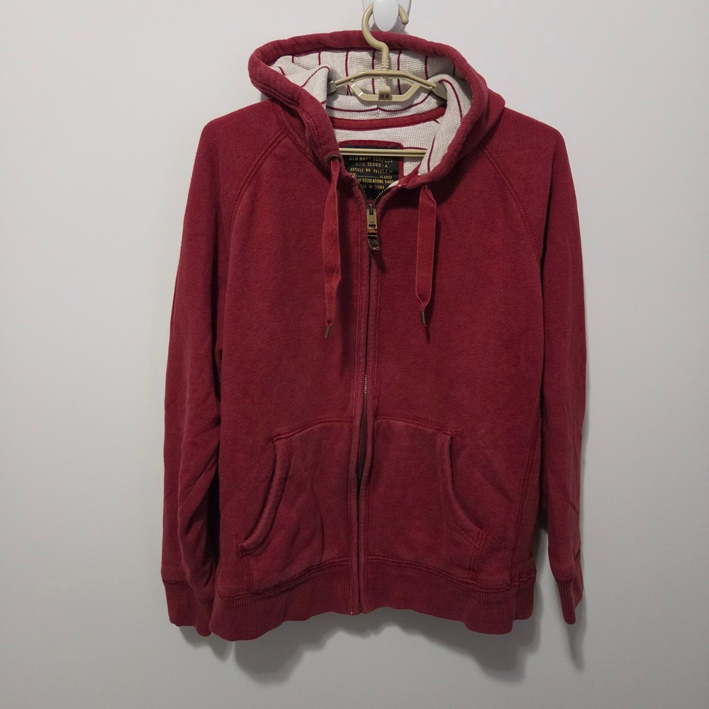 Vintage Y2K Old Navy Full Zip Hoodie Mens XL Thermal Lined Heavy Thick Skater